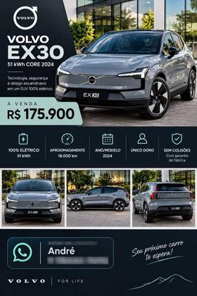 VOLVO EX30 51 KW ELÉTRICO CORE em São Paulo, SP